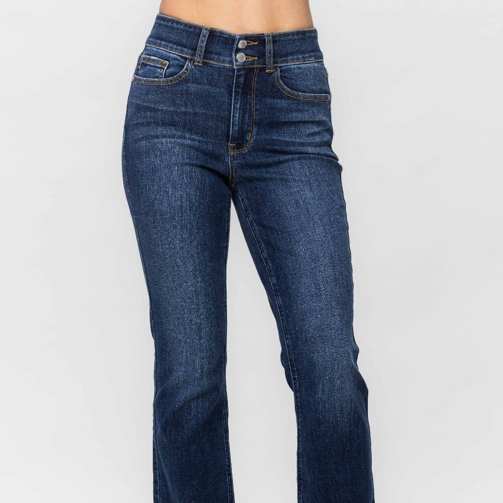 NWT Judy Blue HW Vintage Frayed Hem Bootcut - Size 11(30) style jb82568.